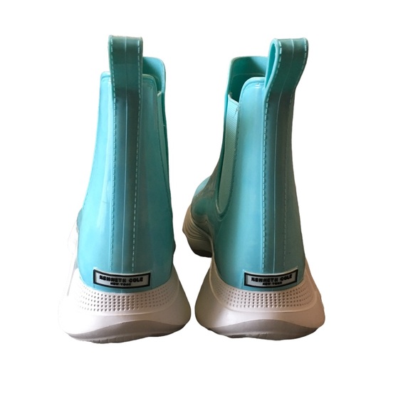 Kenneth Cole Evanna Rain Boots Beautiful Aqua Color Size 9 - Picture 3 of 4